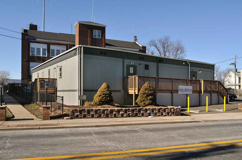 Government modular structure in a secure facility zone in the USA