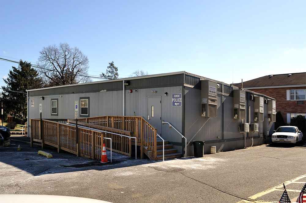 Modular government office facility with ramp access in the USA